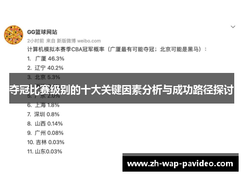 夺冠比赛级别的十大关键因素分析与成功路径探讨