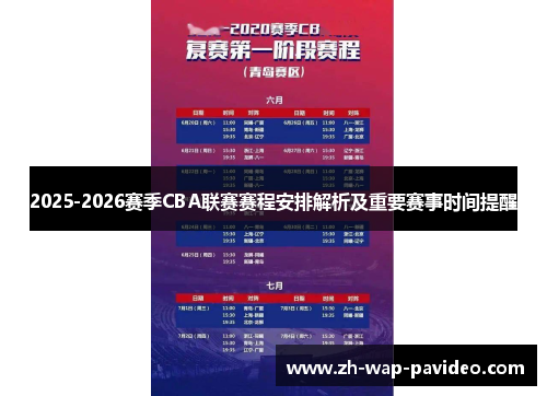 2025-2026赛季CBA联赛赛程安排解析及重要赛事时间提醒 2025-2026赛季CBA联赛赛程安排解析及重要赛事时间提醒